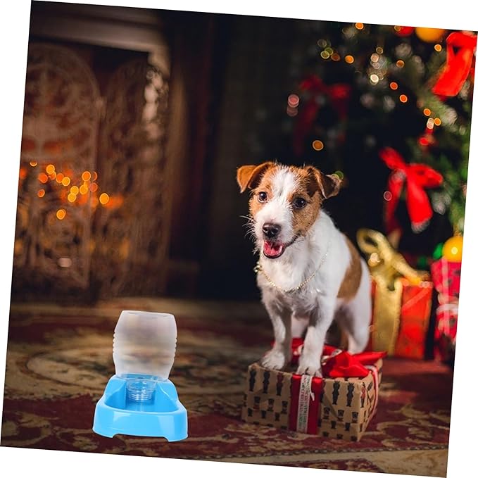 FRCOLOR 2pcs Pet Water Feeder Bowl Creative Dog Drinking Tool Automatic Water Dispenser for Puppies and Dogs Safe and Convenient Design for Home and Pet Shops