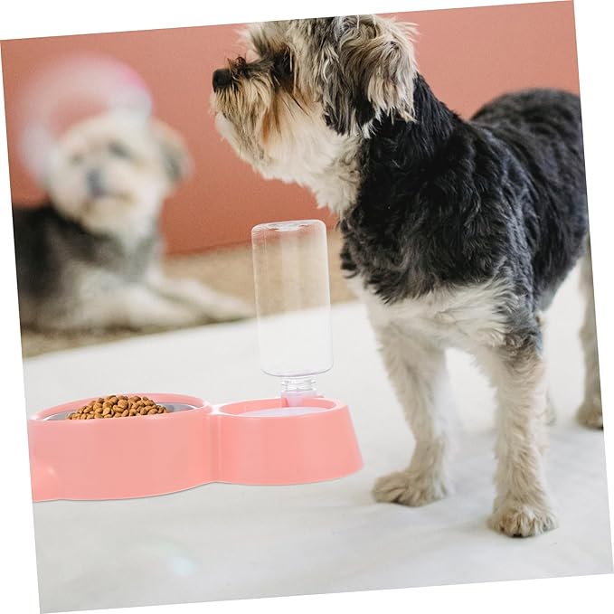 POPETPOP 1pc Automatic Pet Water Feeder and Feeding Bowl Cat Ear Design Food-Grade for Cats and Dogs Antiskid Base Easy to
