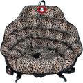 PupSaver Dog Car Seats for Small and Medium Dogs | Travel Booster Pet Seat | Crash-Tested Dog Bed for Cars | Compatible with Seat Belt Harness | Ideal for Dogs Up to 30lbs (Leopard with Black Trim)