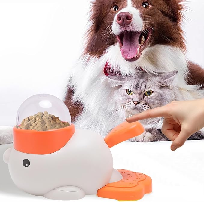 FOSA Dog Interactive Treat Dispenser Toy, Dog Puzzle Toy Slow Feeder, Treat Dispenser Automatic Promote Training Large Capacity Smart Interactive Pet Feeder