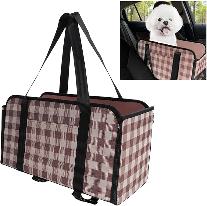 Dog Car Seating, Portable Center Console Dog Seating Pet Car Bed with Multifunction Foldable Design for Travel Adventure Summer Use