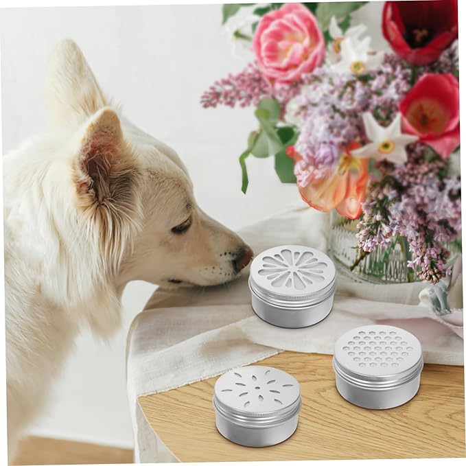 BESPORTBLE 1 Set Dog Scent Training Kit Metal Tins with Lids for Scent Work Nose Training and Agility Versatile Containers for All Skill Levels Easy to Use with Adhesive Pads