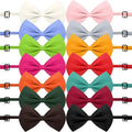 Cindeer 280 Pcs Dog Bow Ties with Adjustable Collar Puppy Neckties Bulk Cat Bowtie Collar Assorted Colors Solid Pet Grooming Bows Dog Grooming Accessories for Small Medium Large Pet,14 Colors