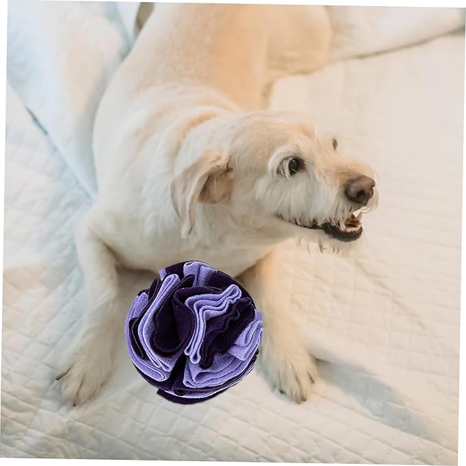 SUPVOX Pet Sniffing Ball Interactive Foraging Toy for Dogs Upgraded Fleece Material Stimulates Smell Reduces Boredom for Playtime and Training Activities