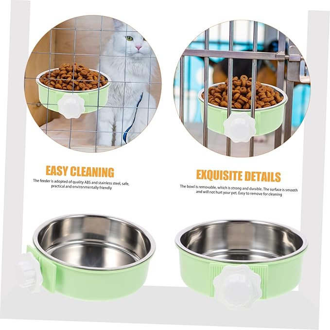 Generic Dog Feeder Pet Food Storage Containers Feeders Kennel Mats Kitten Bowls Feeding Station Automatic Cat Feeder Cat Bowl Stand Pet Feeding Mat Dog Bowls with Stand Toy Green