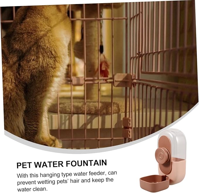 Automatic Pet Water Feeder Hanging Dog Water Dispenser for Cages Design Suitable for Animals Easy to Install Prevents Wet