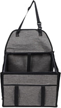 Pssopp Water Proof Dog Seat, Folding Pet Travel Crate Dog Car Seat Carrier with Breathable Mesh for Long Road Trip (Light Gray)