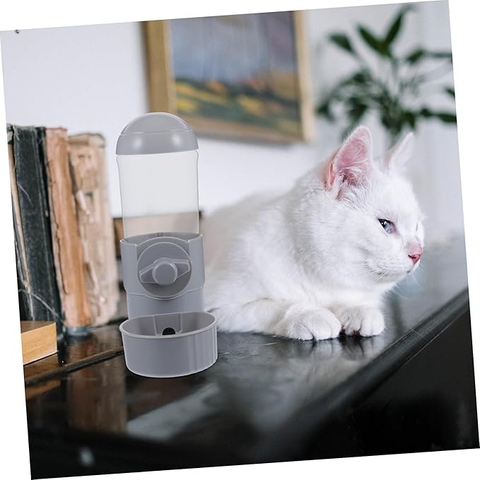 POPETPOP Automatic Pet Water Feeder Dispenser for Dogs and Cats Compact Hanging Design Leak Capacity Easy Installation for Home and Travel