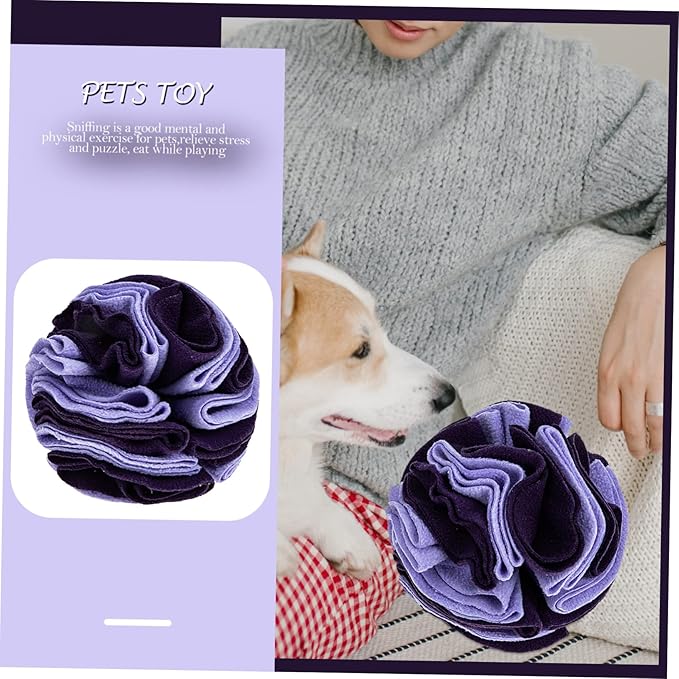 Pet Dog Sniff Training Toy Soft Snuffle Ball Dog Interactive Toy Slow Feeder