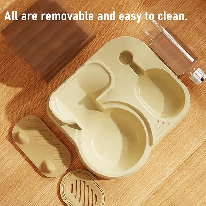 Automatic Dog Feeder – Large Capacity Pet Food Bowl, Programmable Cat Treat Dispenser | Durable Longtail Feeder Accessory for Dogs Cats Home Office Pet Care