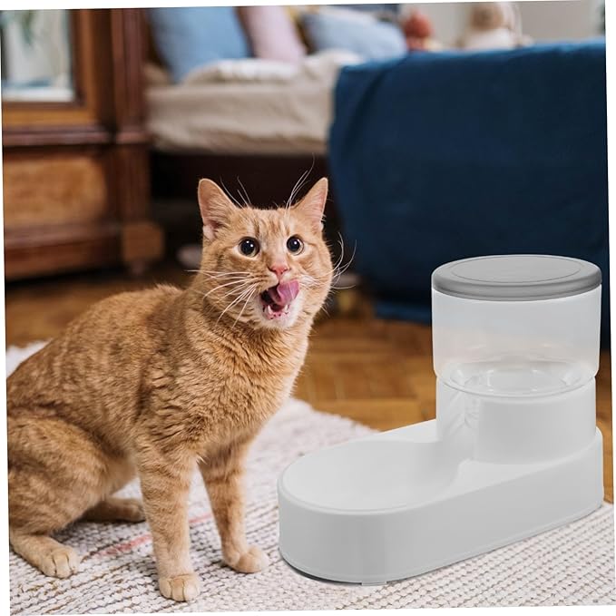 Automatic Pet Feeder Dog Cat Feeder Bowl Dispenser Capacity Easy to Clean Compact for Pet Food Dispenser