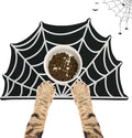 Halloween Pet Mat for Food and Water, Pet Feeding Mat for Dog Cat Bowl Absorbent Anti-Stain Non-Slip Quick Dry Easy Clean Floor Placemat, Pets Accessories Indoor (Spider Web)