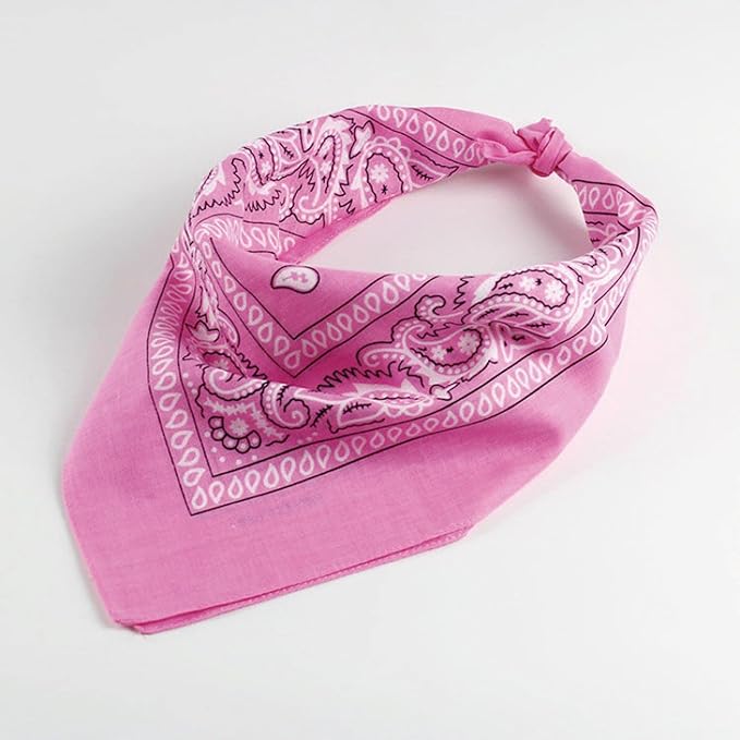 Dog Cowboy Hat and Bandana Scarf Dog Cat Sombrero Puppy Hat Dog Cat Costume Cosplay Cap Puppy Pet Dog Cat Holiday Pet Party Decoration (Pink)