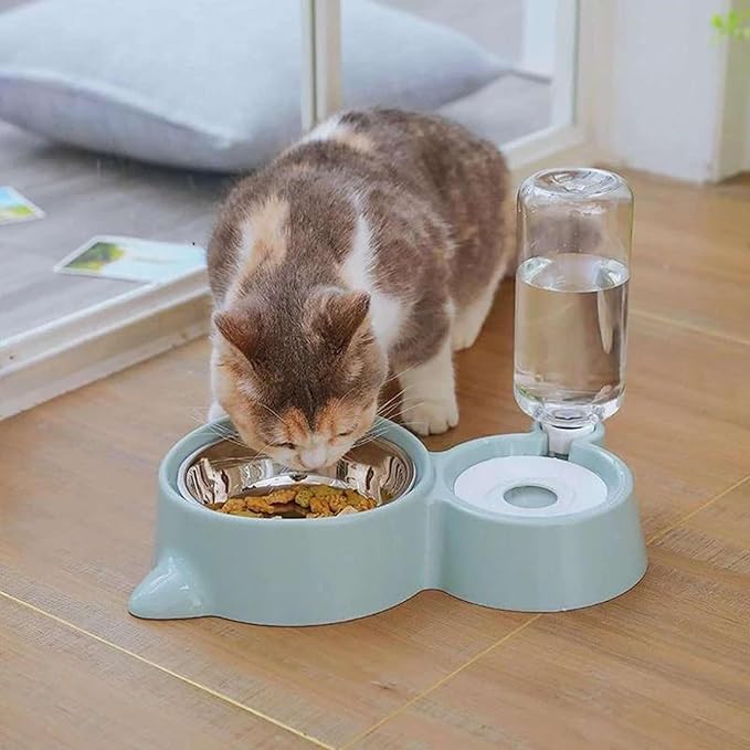 1pcs Pet Dog Cat Bowl Fountain Automatic Food Water Feeder Container for Cats Dogs Drinking Pet Articles
