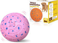 Smart Interactive Dog Toy Ball – Automatic Moving, Bouncing & Rolling, 3 Modes, Chew-Proof E-TPU Shell, Waterproof, Rechargeable,Dog Ball for Medium and Large Dogs, Pink