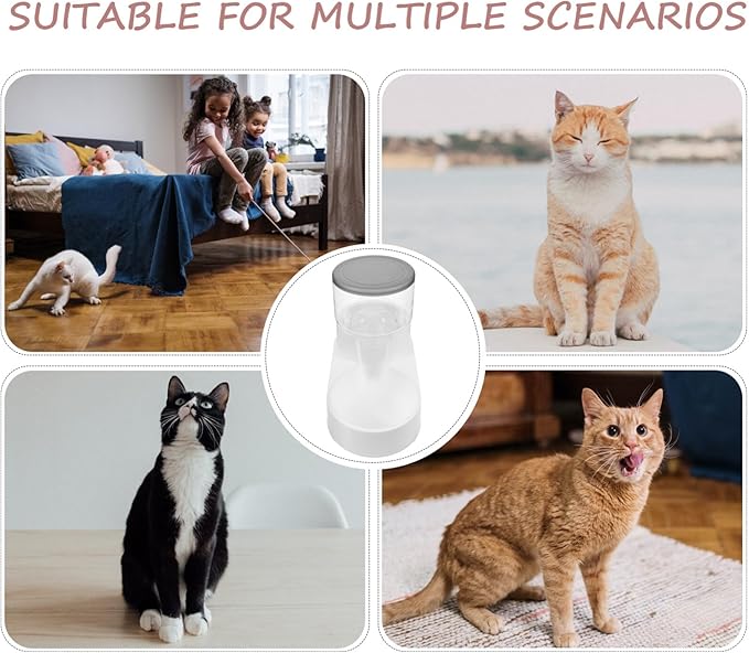 Pet Automatic Feeder and Food Fountain for Dogs and Cats Easy to Use Food Level Indicator Non-Skid Design for Home Gentle