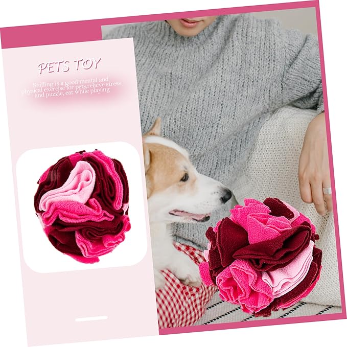 YARNOW Dog Toys for Dogs Interactive Pet Sniffing Training Toy Pet Sniffing Balls Slow Eating Feeding Ball