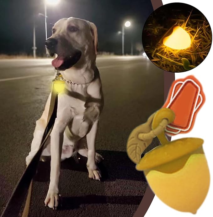 Dog Night Light - Waterproof Dog Collar Light, Three Flashing Modes | Sturdy Walking Light, Ideal Nighttime Visibility, Perfect Accessory for Dog Walking Running Biking Enhanced Safety During Evening