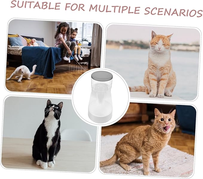 Automatic Cat Feeder Dispenser Self-Filling Dog Food Bowl Capacity Pet Feeding for Cats and Dogs Effortless Gentle Gray Design
