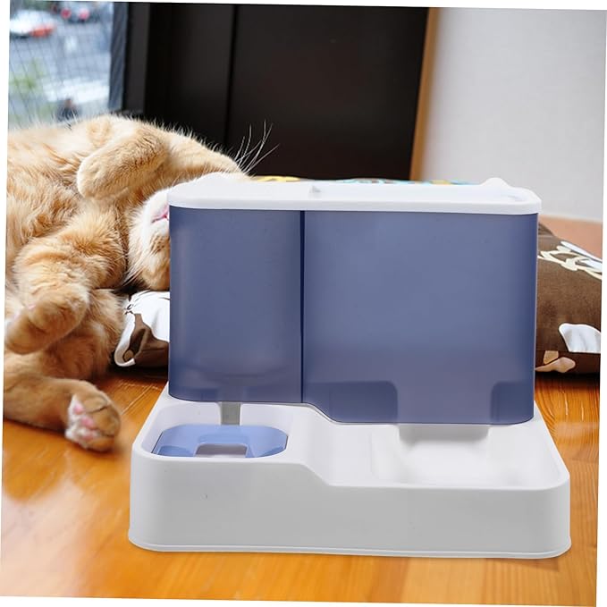 POPETPOP 1Pc Automatic Pet Water Dispenser Capacity Drinking Tool for Cats Dogs Easy Surface Stable Skid Base for Busy Pet Parents Convenient Water Feeder