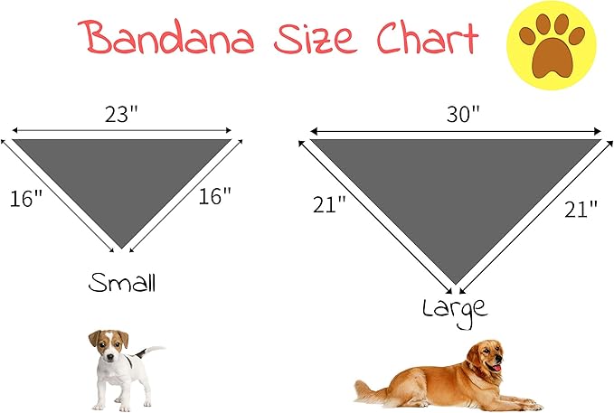Elegant Little Tail Floral Dog Bandana 1PCS Washable Reversible Cotton Bibs Scarf, Adjustable Square Kerchief for Small to Large Dogs and Cats