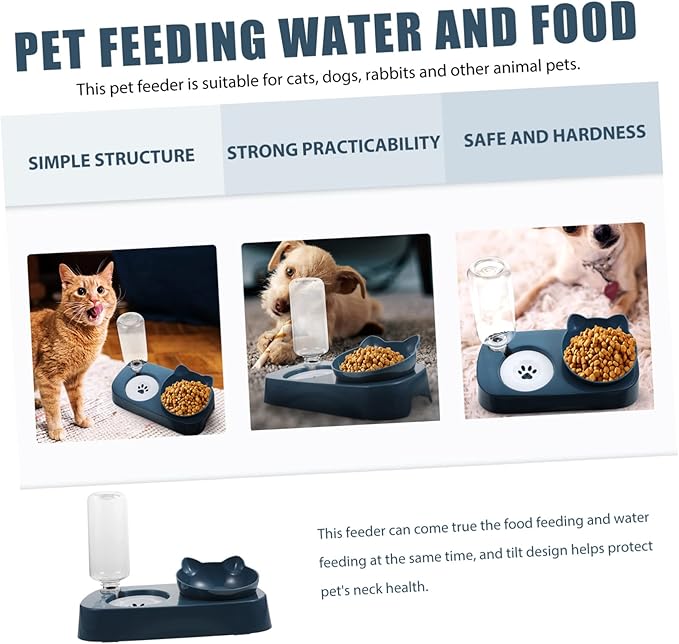 Detachable Pet Feeder Cat Puppy Water Feeder Automatic Pet Food and Water Dispenser Bottle
