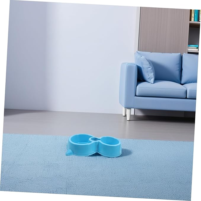 MERRYHAPY Elevated Double Dog Cat Bowls No-Spill Water Dispenser for Dogs Portable Feeder Auto Waterer for Cats and