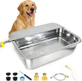 Automatic Dog Water Bowl Dispenser, 3 Gallon/11.6L Pet Water Dispenser for Cats and Large Dogs, 304 Stainless Steel Self Filling Auto Dog Water Feeder Outdoor Chicken Waterer for Livestock