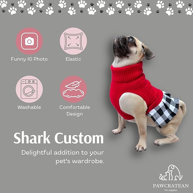 Pet Custom Dog Custom Cat Custom Hoodie, Sporty Look, Funny Gift, Halloween Holiday (Shark with Hat, Small)