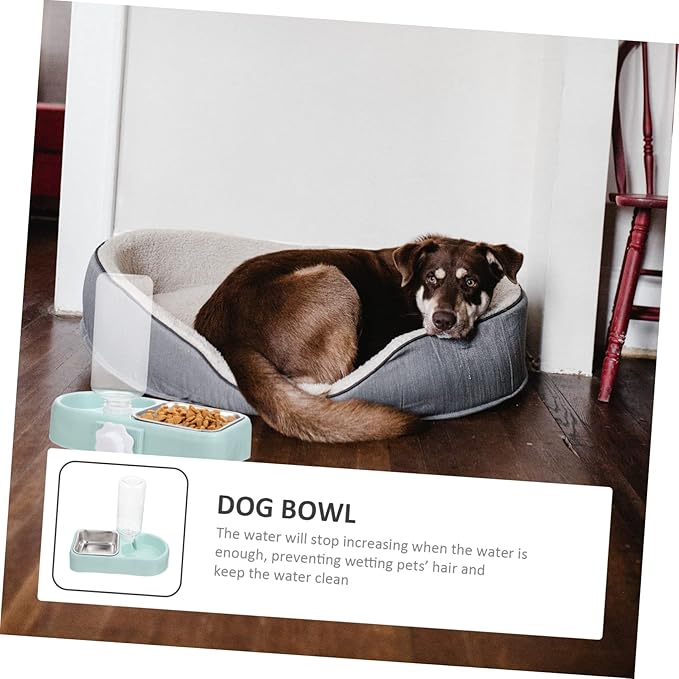 1Set Automatic Water Dispenser Food Feeder for Dogs and Cats Hanging Design Detachable Bowls Convenient Bottle for Easy Monitoring Dual Functionality for Food