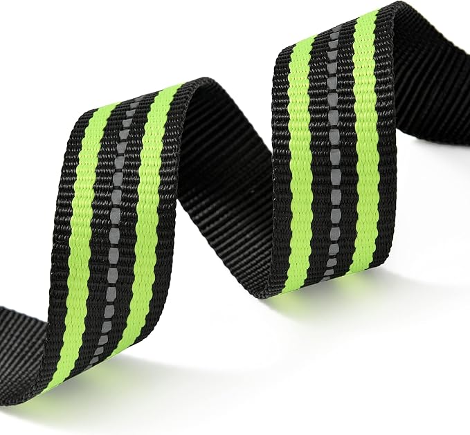 Mile High Life Reflective Dog Collar | Nylon Pet Collars wiith Buckle | Light Weight Puppy Collars | Lime Green Dog Collars for Small Dogs (Lime Green, S)