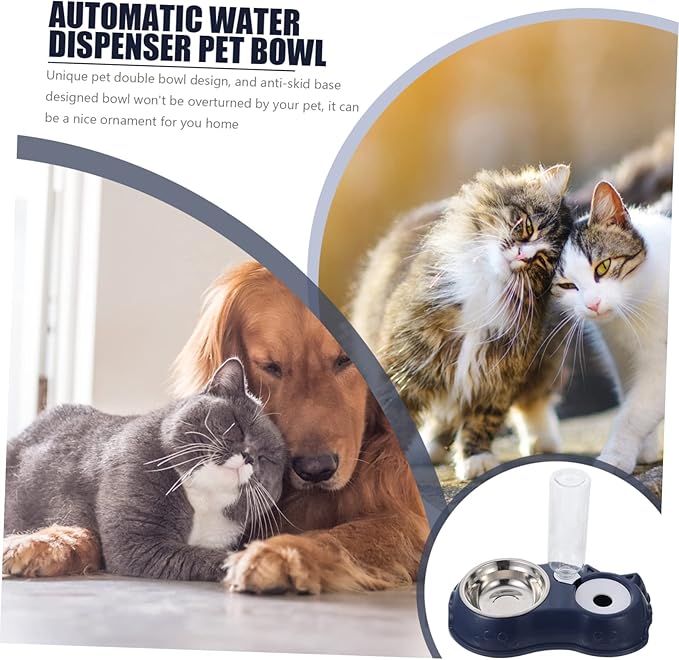 KESYOO 1set Automatic Pet Feeder and Water Dispenser Dual Use Food and Water Bowl for Cats and Dogs Easy to Non- Design for Home and Pet Shops