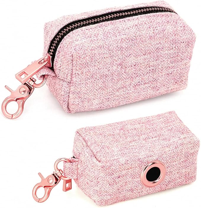 Fashion Personalized Dog Collar Custom Nylon Dog Collars Engraved Name ID Adjustable for Small Medium Large Dog Chihuahua Pink Bag M
