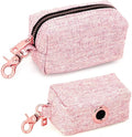 Fashion Personalized Dog Collar Custom Nylon Dog Collars Engraved Name ID Adjustable for Small Medium Large Dog Chihuahua Pink Bag L
