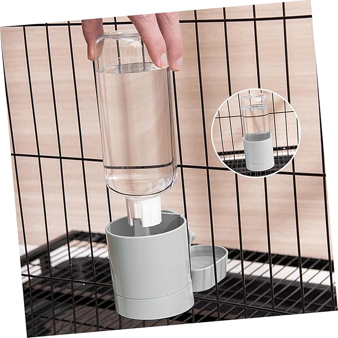 Indoor Cat Feeding Bottle Dog Hanging Waterer Automatic Water Dispenser Safe Rabbit Feeder