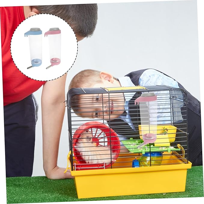 2pcs Pet Water Bottle Automatic Dog Cat Feeder Water Dispenser Pet Feeding Tool Cage Accessories