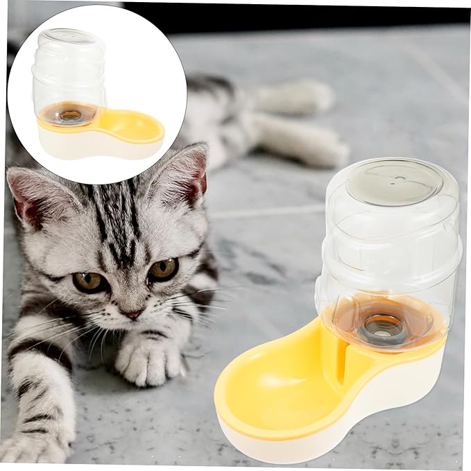 Yardwe 1pc Automatic Cat Water Dispenser Pet Drinking Bowl for Dogs and Cats Pet Water Feeder Smooth for Home Use