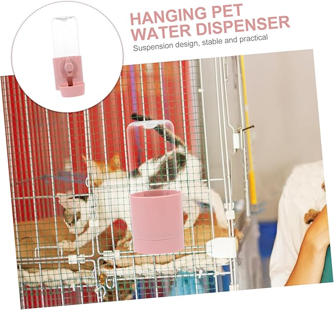 Dog Waterer Hanging Automatic Pet Water Feeder Cat Water Dispenser Dog Fountain Splash Pp Material Easy Pet Supply