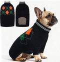 Dog Sweater for Medium Large Dogs, Cold Weather Cable Knit Pullover, Thick Warm Turtleneck Winter Clothes for French Bulldog, Labrador, Golden Retriever, German Shepherd, Great Dane- Blue M