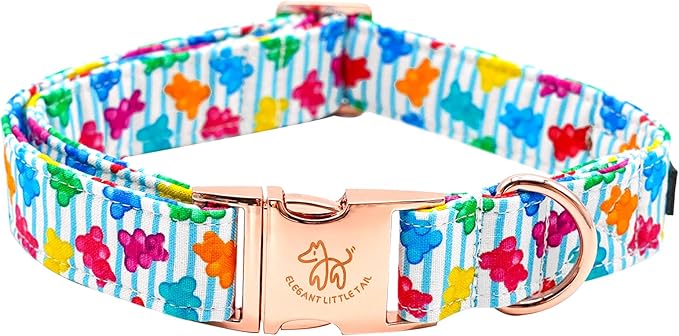 Elegant little tail Dog Collar, Dill Pickles Pattern Pet Collar Durable Cute Dog Collars Male or Female Pet Gift Adjustable Dog Collar for Medium Dogs