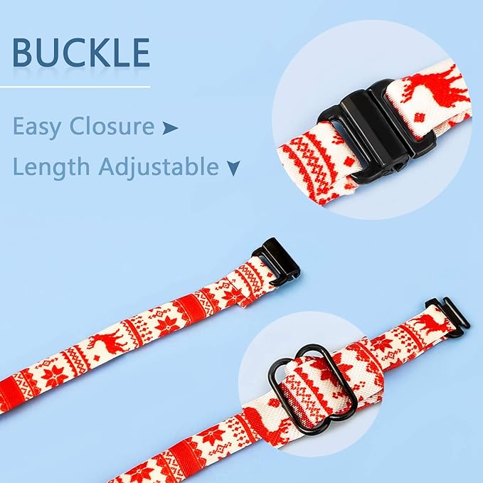 Segarty Dog Ties, 10 PCS Dog Bow Ties Christmas with Adjustable Collar, Pet Neckties for Small Pets, Puppy Neck Bowties Cats Grooming Bows Bulk for Photography Holiday Wedding Party Gift