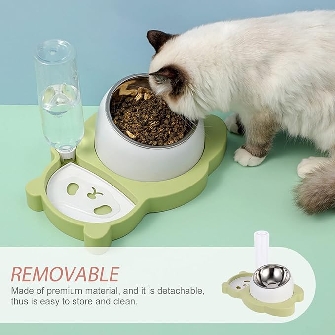 Stainless Steel Cat Feeder Automatic Water Container Pet Supplies Cat Dog Bowl Unique Design