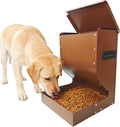 Galvanized Dog Feeders for Large Dogs, 15LBS Gravity Automatic Dog Feeder, Suitable for Indoor and Outdoor Use, Suitable for Medium Dogs,Cats,Poultry, and Pets