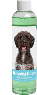 Healthy Breeds Dog Dental Care Water Additive for Schnoodle - Helps Freshen Breath, Reduce Plaque & Control Tartar - Mint Flavor - 8 oz