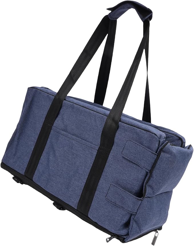 Pet Car Seat Booster for Small Dogs and Cats, Detachable Washable Dog Travel Bed with Safety Harness - Comfortable Elevated View and Multipurpose Carrier for Travel and Home Use