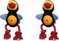 The Dodo Treat Dispensing Toy for Dogs with Rope Legs for Chewing, Treat Hide Enrichment Toy and Dispenser (Pack of 2)