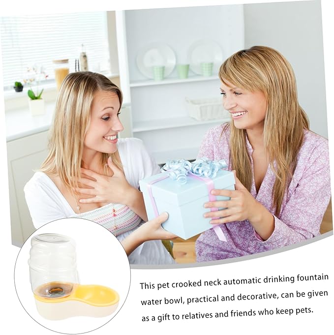 Yardwe 1pc Automatic Cat Water Dispenser Pet Drinking Bowl for Dogs and Cats Pet Water Feeder Smooth for Home Use