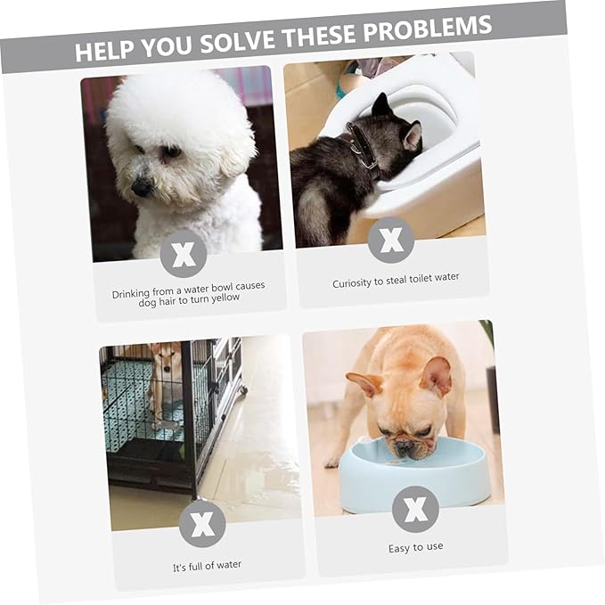 YARNOW Pet Water Dispenser Automatic Water Feeder for Dogs Cats Easy Install Pet Supplies