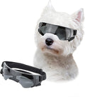 LESYPET Dog Sunglasses for Small Breed, UV Wind Dust Protection Dog Goggles for Pet Outdoor Driving Riding, Pet Glasses Eye Wear with Adjustable Strap, Black