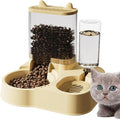 Automatic Cat Feeder - 2 in 1 Cat Automatic Feeder | 2.3L Cat Feeder and Water Dispenser | Anti-Tip Cat Food Dispenser Automatic | Automatic Dog Food Bowl Large Capacity Automatic Pet Feeder